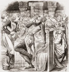 Illusztráció J. Tenniel nyomán a „The blasphemer